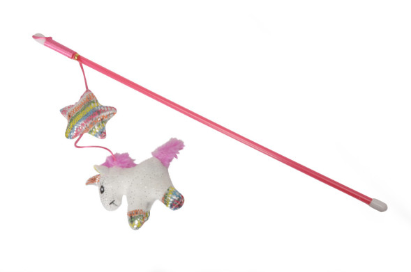 Camon дразнилка-удочка для кошек с единорогом, 45 см