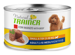 Trainer Natural Small &amp;amp; Toy влажный корм для взрослых собак мелких и миниатюрных пород с говядиной и рисом - 150 г (24 шт в уп)