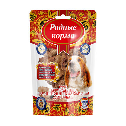 Родные Корма Традиционные лакомство для собак лёгкое говяжье - 15 г