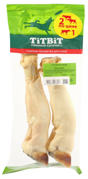 TiTBiT лакомство для собак Нога баранья мягкая упаковка - 130 г