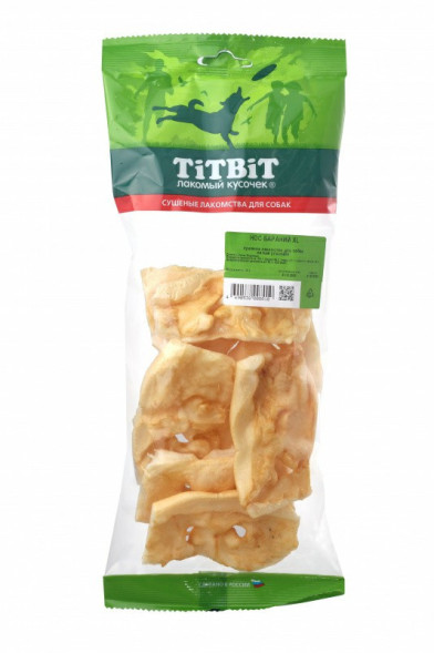 TiTBiT лакомство для собак нос бараний XL - 40 г