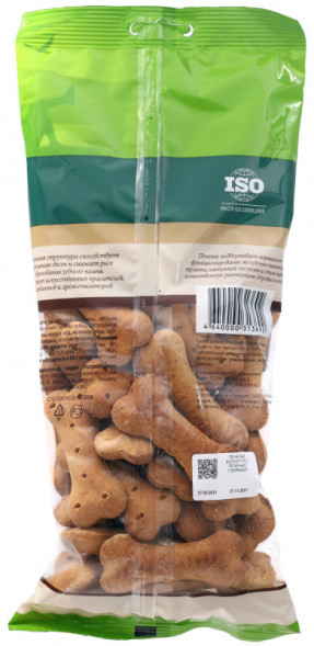 TiTBiT Бискотти лакомство для собак печенье с говяжьей печенью - 350 г