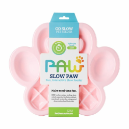 PetDreamHouse PAW Slow Feeder Baby Pink Easy миска Лапа для медленного кормления, розовая - 450 г