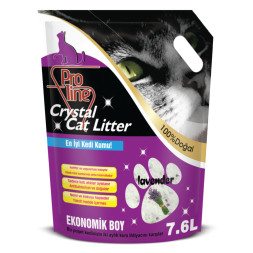 Proline впитывающий силикагелевый наполнитель для кошачьего туалета, с ароматом лаванды - 7,6 л (3,1 кг)