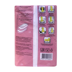 Доброзверики подстилки впитывающие для животных с бумагой тиссью и суперабсорбентом, 60х60 см, 20 шт