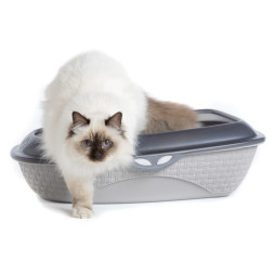 BAMA PET SABBIA туалет-лоток для кошек, 59,5х40,3х18 см, белый