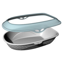 BAMA PET SABBIA туалет-лоток для кошек, 59,5х40,3х18 см, белый