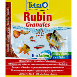 Tetra Rubin Granules корм для улучшения окраса всех видов рыб в гранулах - 15 г (саше)