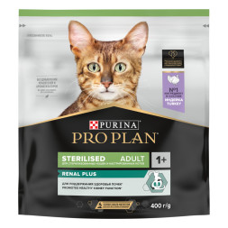 Pro Plan Cat Adult Sterilised сухой корм для стерилизованных кошек с индейкой - 400 г