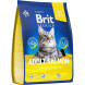 Brit Premium Cat Adult сухой корм для взрослых кошек с лососем - 2 кг