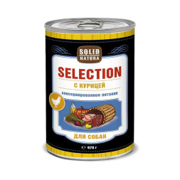 Solid Natura Selection Курица влажный корм для собак в жестяной банке 970 г х 6 шт