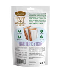 Деревенские лакомства Чистим зубы твистер для собак с уткой - 90 г