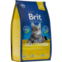 Brit Premium Cat Adult сухой корм для взрослых кошек с лососем - 800 г
