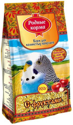 Родные Корма корм для волнистых попугаев с фруктами - 900 г