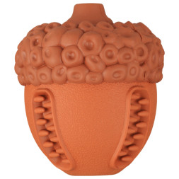 Mr.Kranch игрушка для собак Орех с пищалкой и ароматом сливок, коричневый, 8,5х10 см