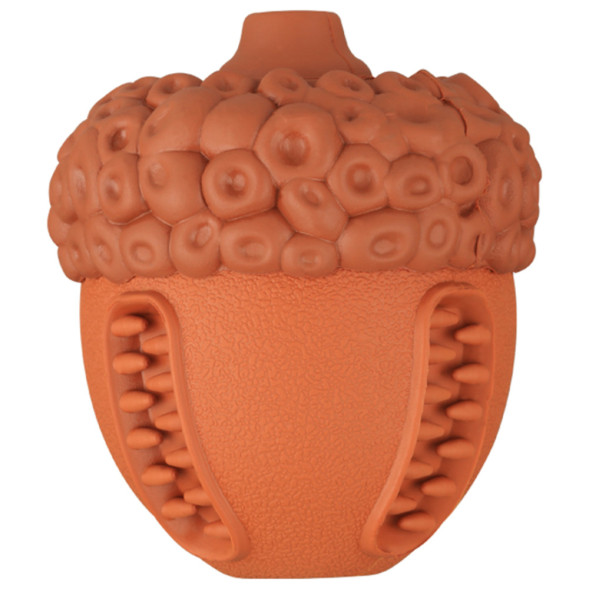 Mr.Kranch игрушка для собак Орех с пищалкой и ароматом сливок, коричневый, 8,5х10 см