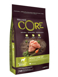 Wellness Сore сухой корм для взрослых собак средних и крупных пород с низким содержанием жира с индейкой 10 кг