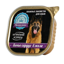 Натуральная формула влажный корм для собак бычье сердце в желе, в ламистерах - 300 г х 10 шт