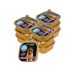 Натуральная формула влажный корм для собак бычье сердце в желе, в ламистерах - 300 г х 10 шт