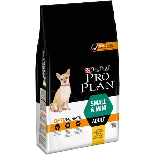 Purina Pro Plan Small &amp;amp; Mini сухой корм для взрослых собак миниатюрных и мелких пород с курицей и рисом - 7 кг