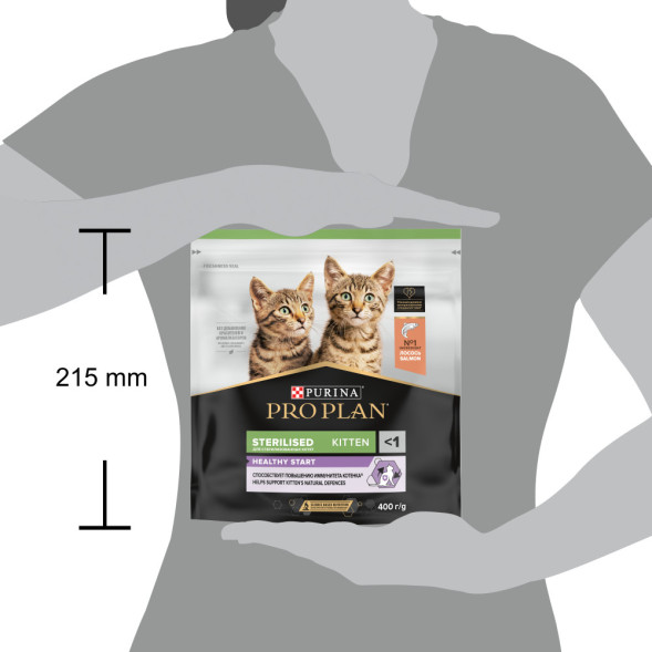 Pro Plan Kitten Sterilised сухой корм для стерилизованных котят с лососем - 400 г