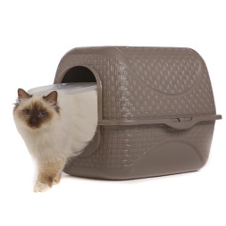 BAMA PET PRIVE био-туалет для кошек, 42х50,5х39,6 см, коричневый