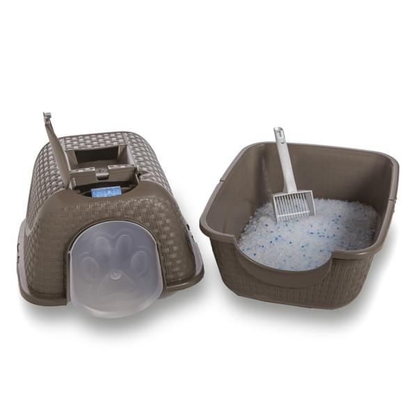 BAMA PET PRIVE био-туалет для кошек, 42х50,5х39,6 см, коричневый