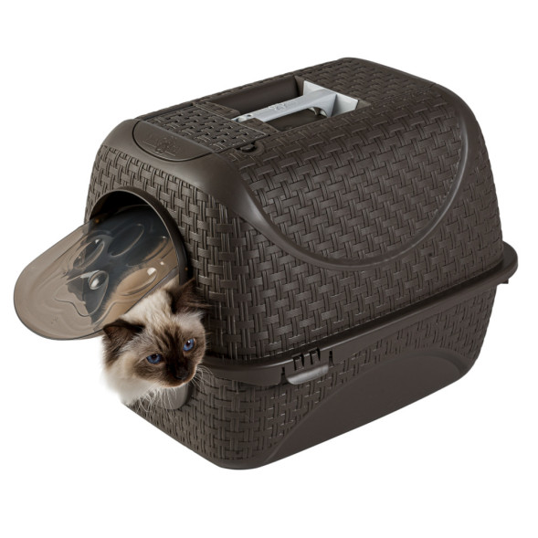 BAMA PET PRIVE био-туалет для кошек, 42х50,5х39,6 см, коричневый