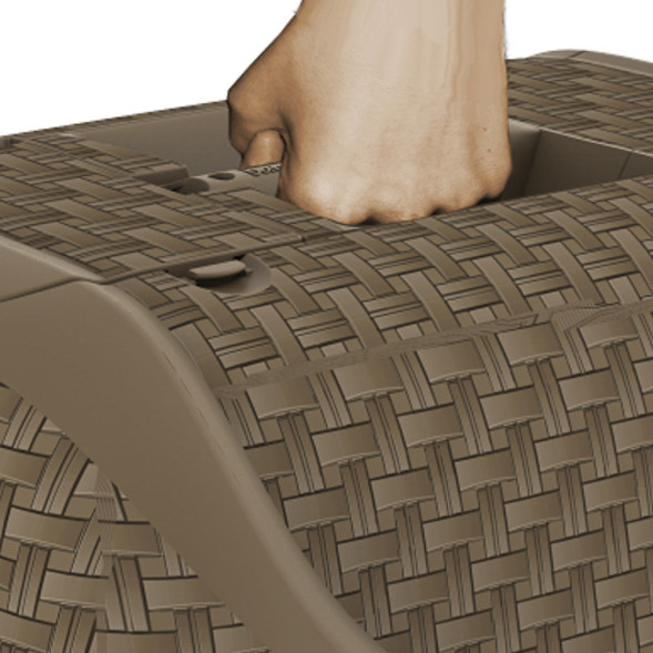 BAMA PET PRIVE био-туалет для кошек, 42х50,5х39,6 см, коричневый