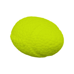 Mr.Kranch игрушка для собак Мяч-регби, неоново-желтый, 14 см