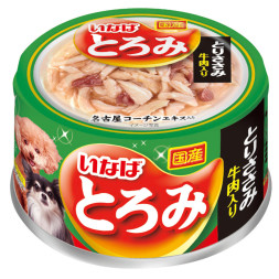 Inaba Toromi консервы для взрослых собак с куриным филе и говядиной, в бульоне - 80 г х 24 шт