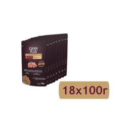 Granplus Gourmet Puppy паучи для щенков всех пород с курицей - 100 г x 18 шт
