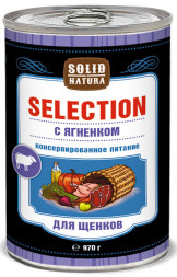 Solid Natura Selection Ягненок влажный корм для щенков жестяная банка 0,97 кг (6 шт в уп)