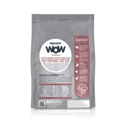 AlphaPet WOW Superpremium сухой полнорационный корм для взрослых домашних кошек и котов c говядиной и печенью - 350 г