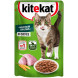 Kitekat «Нежный кролик» влажный корм для взрослых кошек со вкусом кролика в соусе, в паучах - 85 г х 28 шт