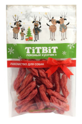 Titbit Новогодняя коллекция лакомство для собак колбаски Салямки - 70 г