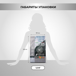 Necon Natural Wellness Sterilized Turkey &amp;amp; Rice сухой корм для взрослых стерилизованных кошек с индейкой и рисом - 1,5 кг