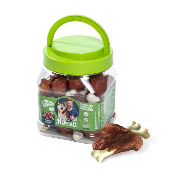 Molina лакомство для собак Утиные ножки - 400 г