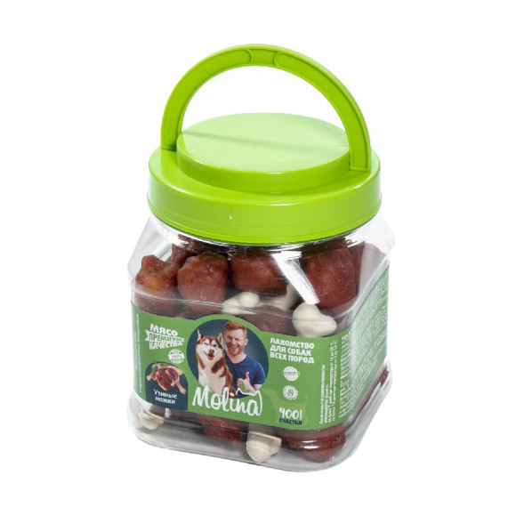 Molina лакомство для собак Утиные ножки - 400 г