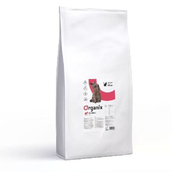 Organix сухой корм для взрослых кошек с ягненком - 18 кг