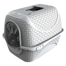 BAMA PET PRIVE био-туалет для кошек, 42х50,5х39,6 см, белый