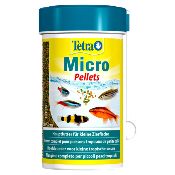 Tetra Micro Pellets корм для мелких видов рыб - 100 мл