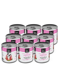 Dog`s Menu влажный корм для взрослых собак с индейкой кусочки в соусе в консервах - 750 г х 9 шт