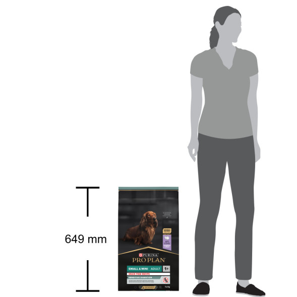 Purina Pro Plan Optidigest Grain Free сухой беззерновой корм для взрослых собак мелких пород с чувствительным пищеварением с индейкой - 7 кг