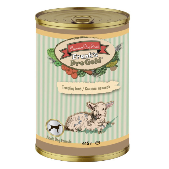 Franks ProGold Сочный ягненок консервы для взрослых собак, с ягненком - 415 г x 12 шт