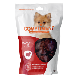 Compliment лакомство для собак мини-пород Медальоны из ягненка - 50 г