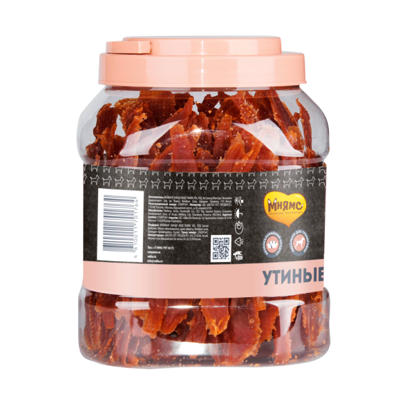 Мнямс лакомство Утиные грудки в банке для собак - 800 г
