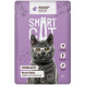 Smart Cat паучи для взрослых кошек и котят с кроликом кусочки в соусе - 85 г х 25 шт