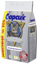 Барсик Активированный наполнитель впитывающий глиняный - 4,54 л