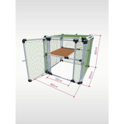 Вольер OctCat модульный Мобильный - 80 х 80 х 80 см